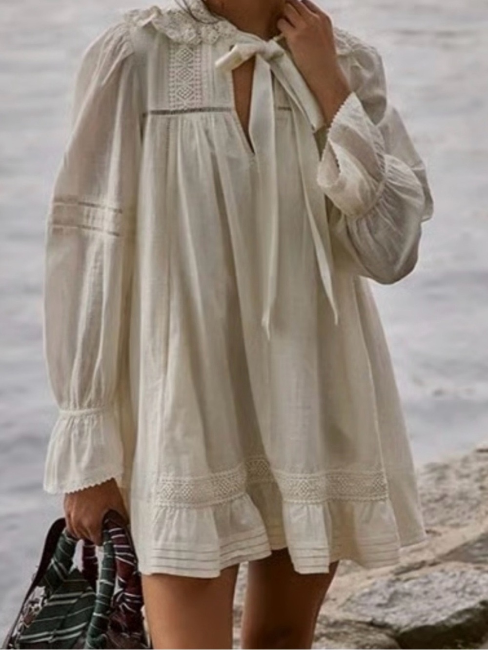 Free People Women's 5 O'clock Tea Time Pull On Mini Dress